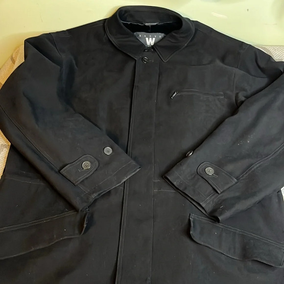 Sanyo Weather Wear Carol Cohen fully lined heavy microsuede button down coat - Picture 4 of 17